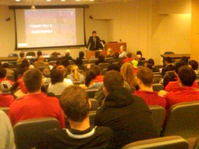 Sunderland’s Gary Hutchinson Speaks to UDC Student-Athletes on Best Practices in Managing Professional Sports Enterprises