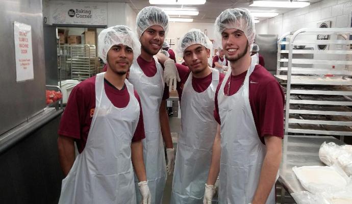 UDC Men's Soccer Volunteers at DC Central Kitchen
