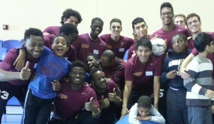 UDC Men’s Soccer Engages Community with Visit to St. Colletta School and Volunteer Work at DC Rock n’ Roll Marathon