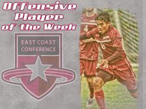 Elio Hernandez Earns East Coast Conference Men’s Soccer Offensive Player of the Week
