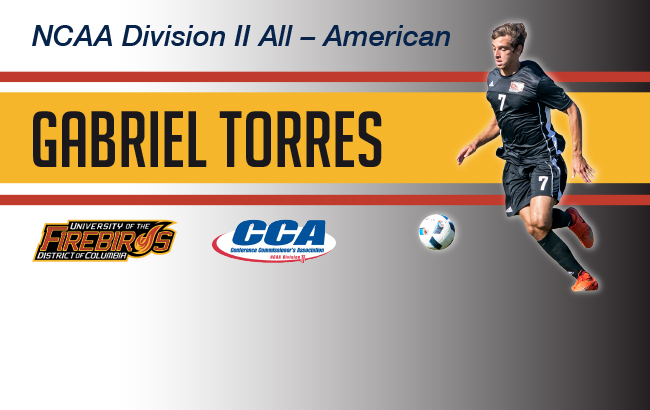 Gabriel Torres Garners Division II Conference Commissioners Association Men's Soccer All-America First Team Honor