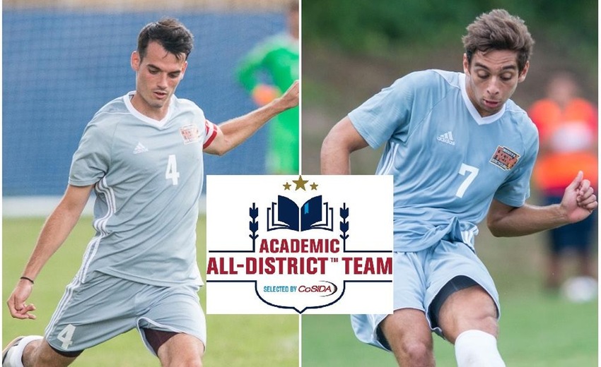 Victor Salinas Furio (left) earned his 2nd straight CoSIDA First Team Academic All-District selection, and Gabriel Torres (right) earned his first.
