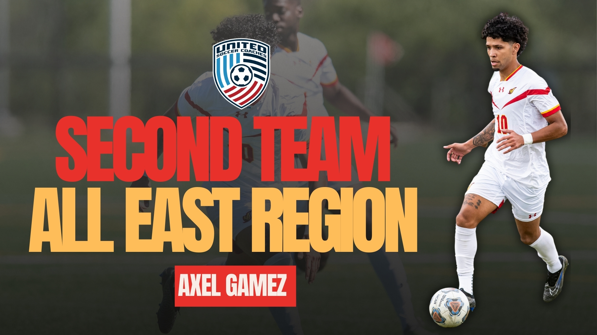 Axel Gamez Named to the Division II United Soccer Coaches East-Region Team