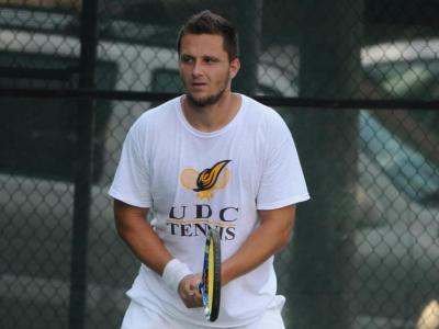 Aleksandar Grabovac earned wins at No. 1 singles and doubles in a 9-0 Firebirds victory at Post.