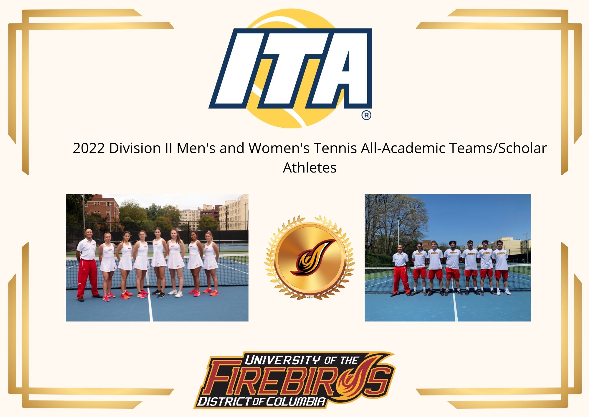 Firebirds Boast Eleven ITA Scholar-Athletes and All-Academic Team Honors