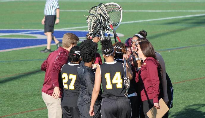 The Firebirds gather before they make history as the first ever UDC women's lacrosse team to take the field. (Photo courtesy of Jay Walt)