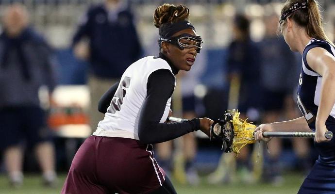 Senior Amber Walls won a game-high five draw controls and scored a career-high tying four goals.
