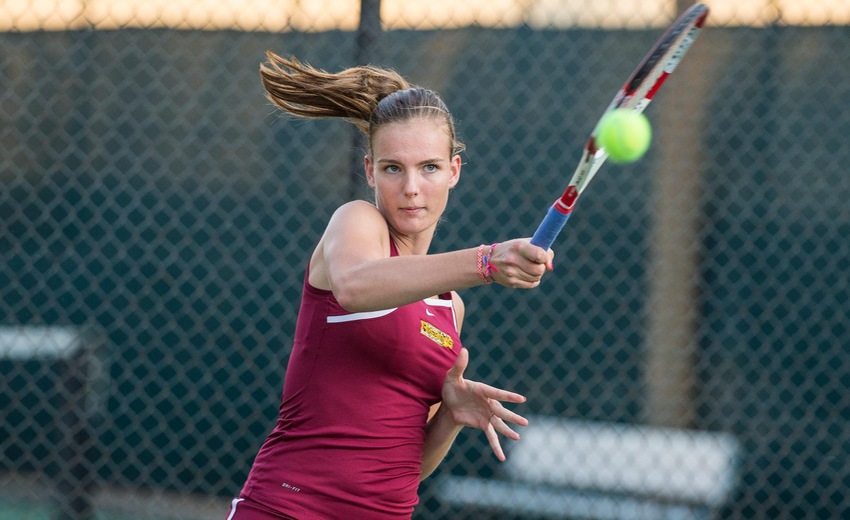 Clercx won her No. 3 doubles and No. 6 singles matches to help UDC claim a 5-4 win at Roberts Wesleyan.