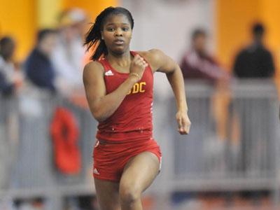 Two-time All-American Erica Nixon finished 5th in 60m dash at Patriot Games