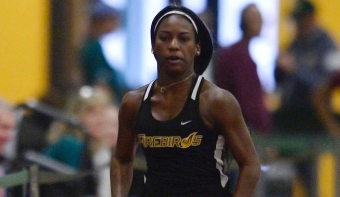 Stacy-Ann Rowe was 11th of 43 in the 60M with a time of 8.07.