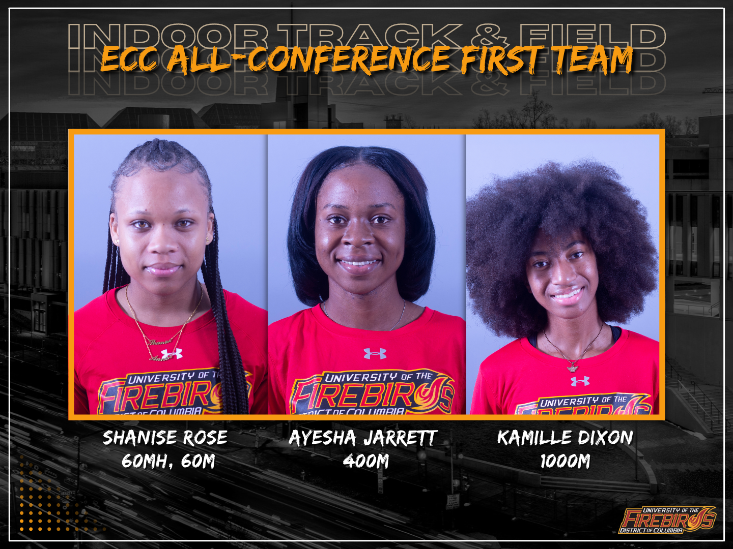Six Firebirds Earn All-Conference Honors for their Performances in the ECC Championship