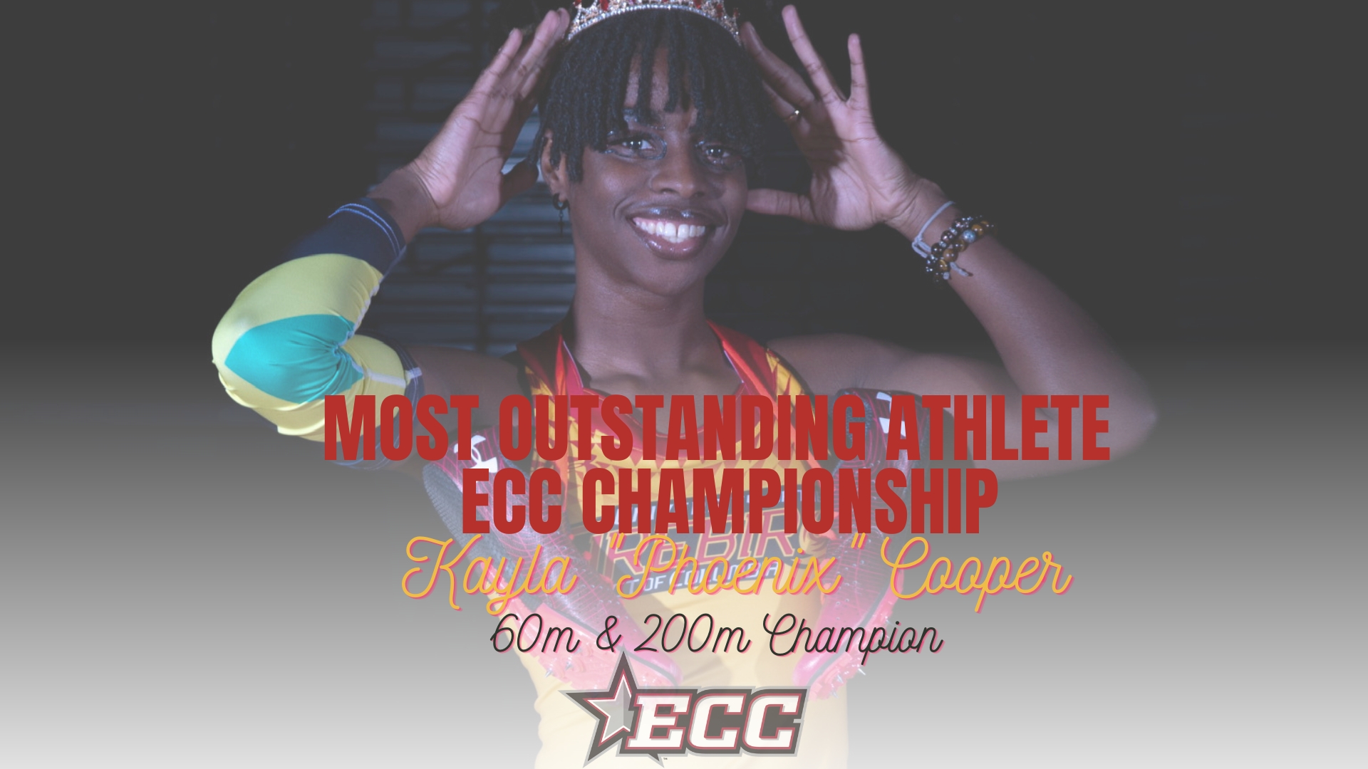 Kayla Cooper Voted Most Outstanding Athlete of the ECC Indoor Championship Meet