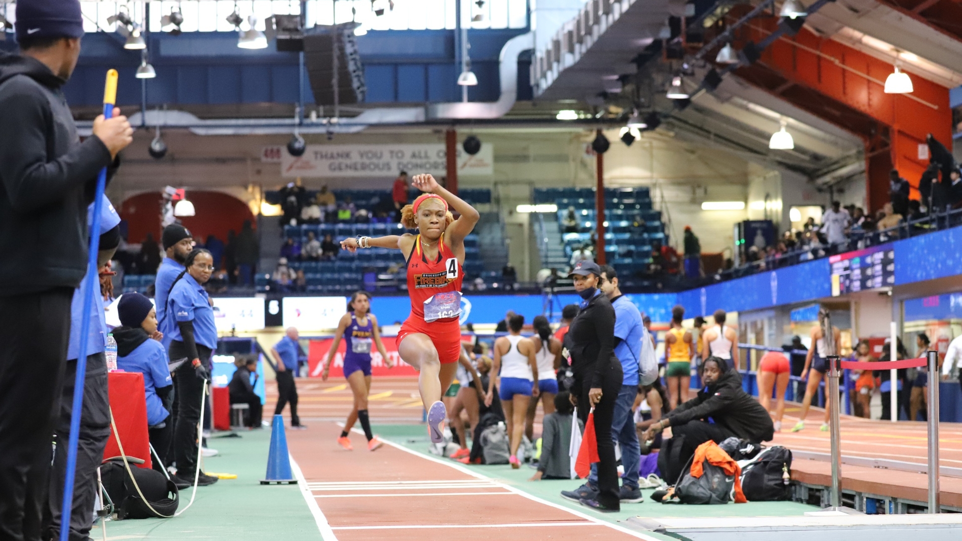 UDC Women's Track &amp; Field Compete in Final Meet Before Conference Championships