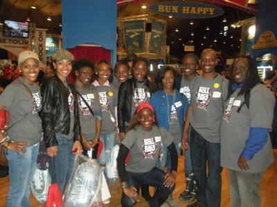 University of the District of Columbia Women's Track and Field Team Volunteers at Rock 'n Roll USA Marathon