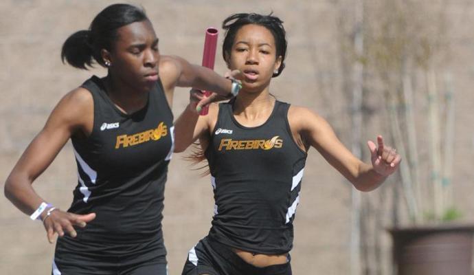 The Firebirds' 4x100 and 4x400 relay teams have been the team's strength all season.