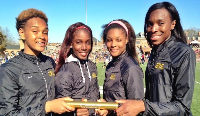 The 4x400M Relay team became the first event champion at the Colonial Relays in school history.
