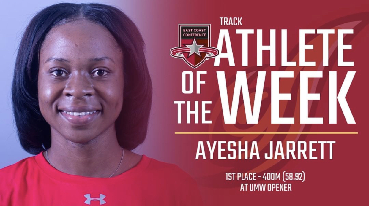 Ayesha Jarrett Earns ECC Track Athlete of the Week