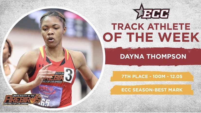 Dayna Thompson Earns Third ECC Track Athlete of the Week Honors
