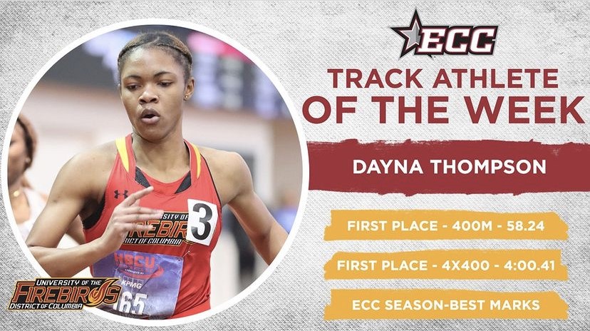 Thompson Earns Second Consecutive Track Athlete of the Week Honors; Cooper and Mangeon Named to Honor Roll