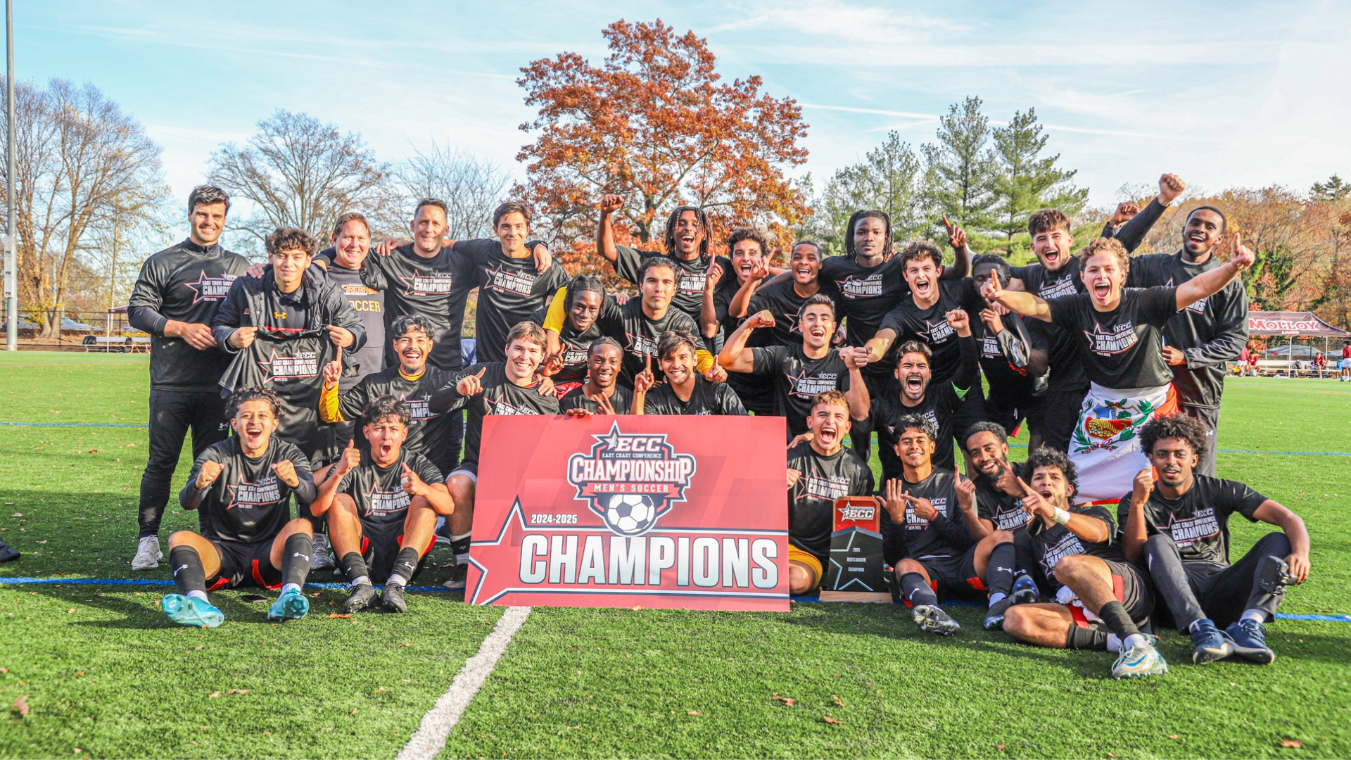 Tahir's Golden Goal Lifts UDC Men's Soccer to First-Ever ECC Championship Title