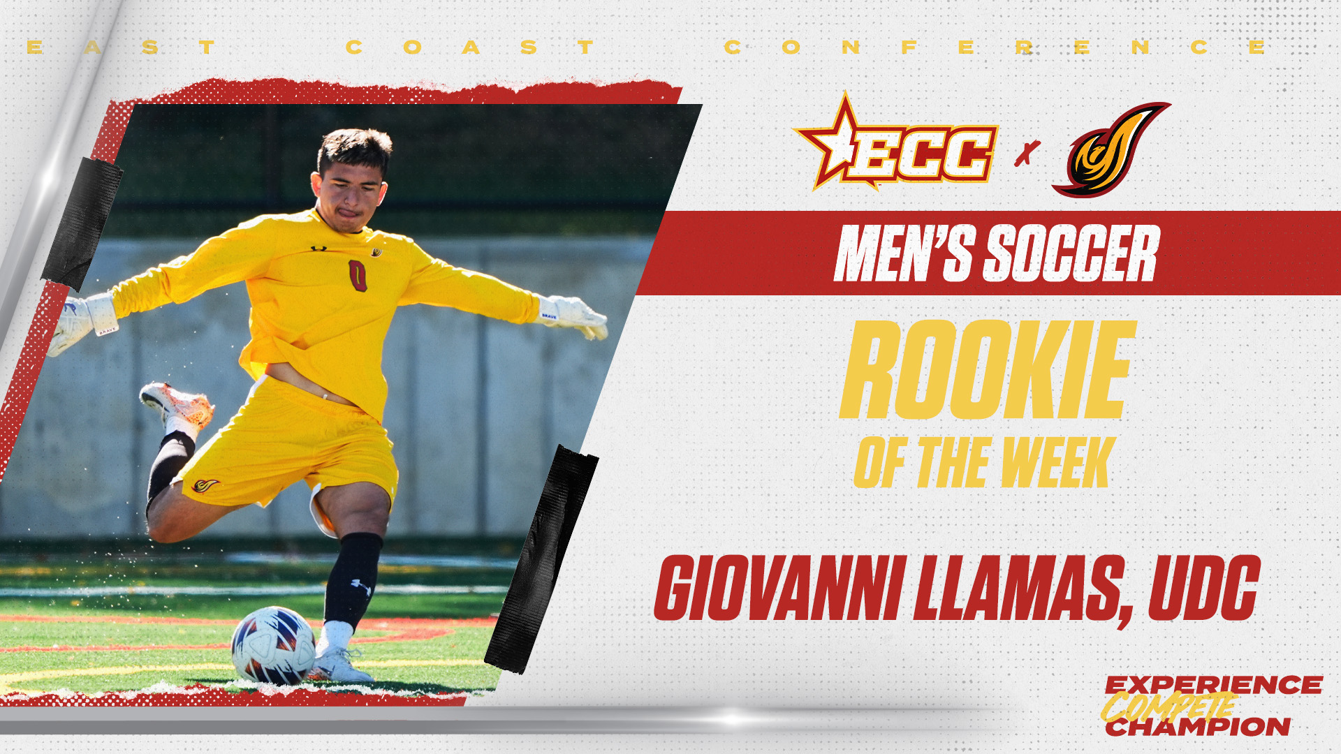 Giovanni Llamas Earns ECC Rookie of the Week