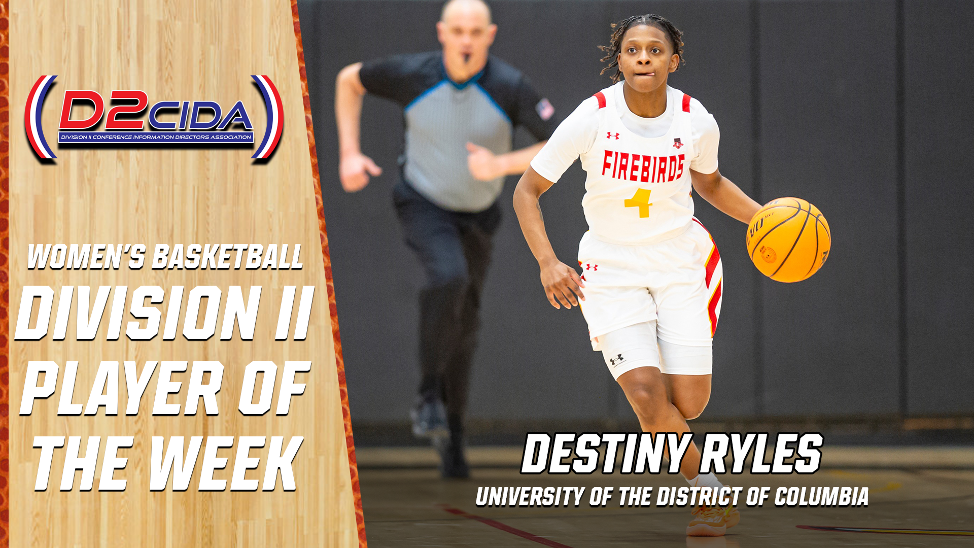 Destiny Ryles Named D2CIDA Women's Basketball Division II Player of the Week