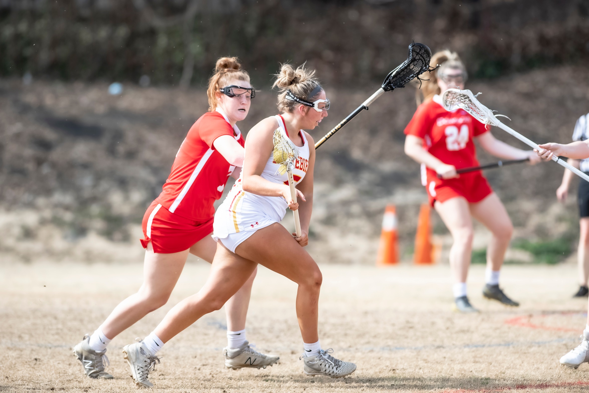 Schamens had seven points off four goals and three assists. She also had a game-high 12 ground balls and two caused turnovers.