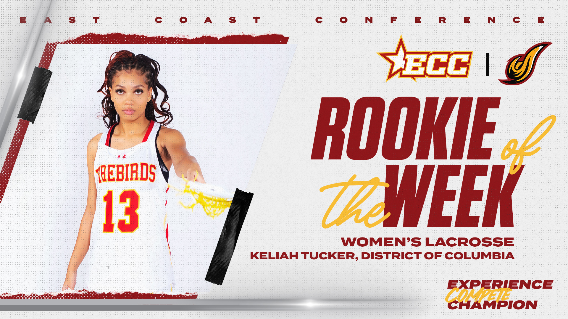 Keliah Tucker Named ECC Rookie of the Week; Williams Named to Honor Roll