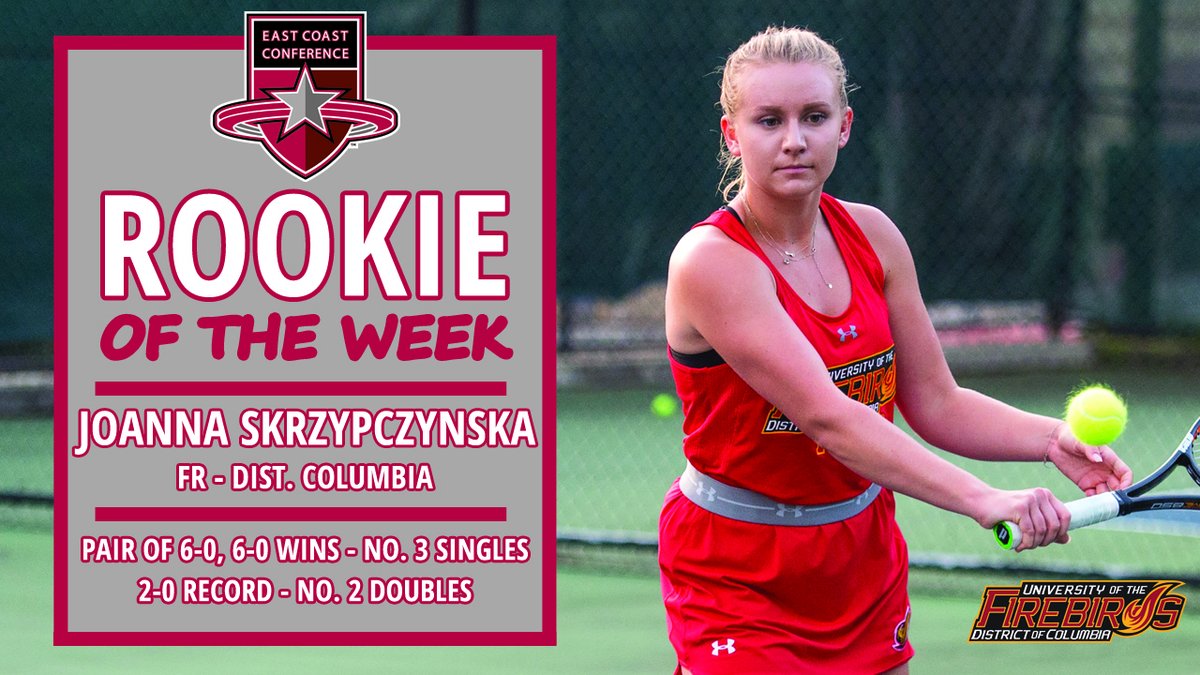 Joanna Skrzypczynska Earns 2nd Straight ECC Women’s Tennis Rookie of the Week