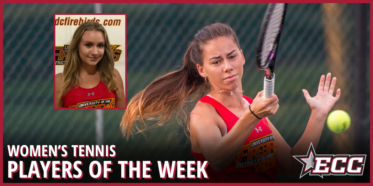 UDC Sweeps East Coast Conference Women’s Tennis Weekly Awards
