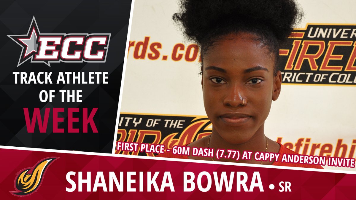 Shaneika Bowra Earns East Coast Conference Women’s Indoor Track Athlete of the Week